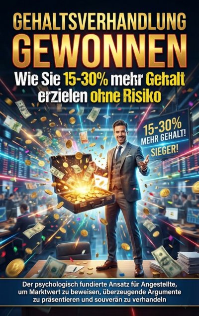 'Cover von Gehaltsverhandlung gewonnen: Wie Sie 15-30% mehr Gehalt erzielen ohne Risiko'-Cover