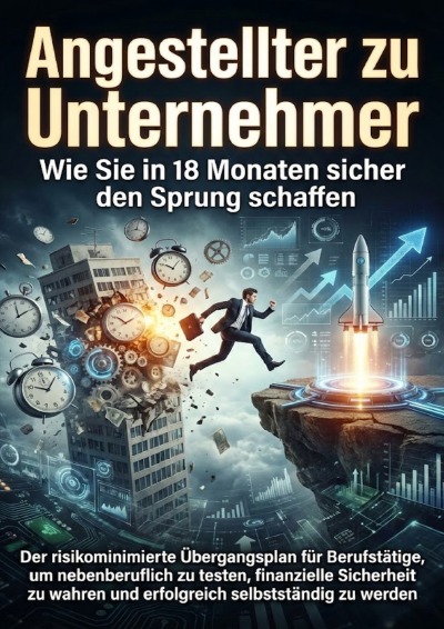 'Cover von Angestellter zu Unternehmer: Wie Sie in 18 Monaten sicher den Sprung schaffen'-Cover