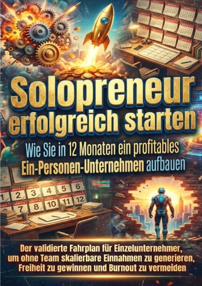 'Cover von Solopreneur erfolgreich starten: Wie Sie in 12 Monaten ein profitables Ein-Personen-Unternehmen aufbauen'-Cover