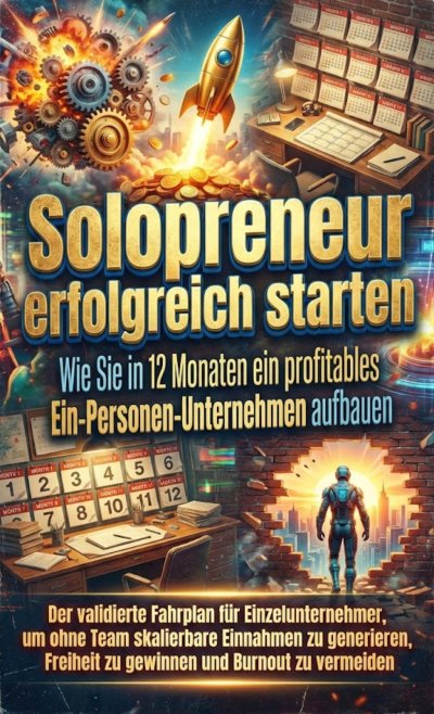 'Cover von Solopreneur erfolgreich starten: Wie Sie in 12 Monaten ein profitables Ein-Personen-Unternehmen aufbauen'-Cover