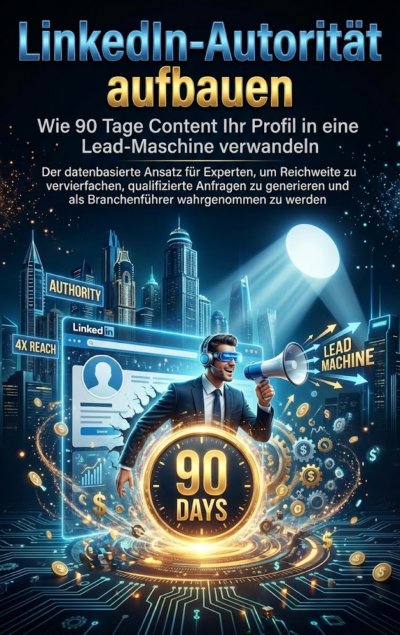 'Cover von LinkedIn-Autorität aufbauen: Wie 90 Tage Content Ihr Profil in eine Lead-Maschine verwandeln'-Cover