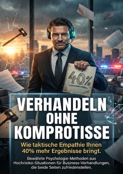 'Cover von Verhandeln ohne Kompromisse: Wie taktische Empathie Ihnen 40% mehr Ergebnisse bringt'-Cover