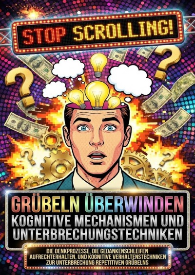 'Cover von Grübeln überwinden: Kognitive Mechanismen und Unterbrechungstechniken'-Cover