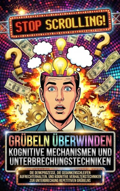 'Cover von Grübeln überwinden: Kognitive Mechanismen und Unterbrechungstechniken'-Cover