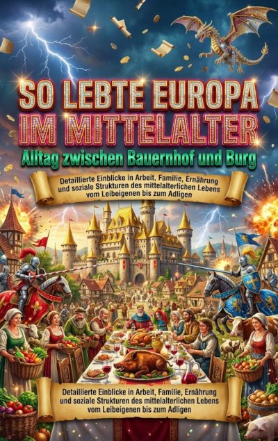 'Cover von So lebte Europa im Mittelalter: Alltag zwischen Bauernhof und Burg'-Cover