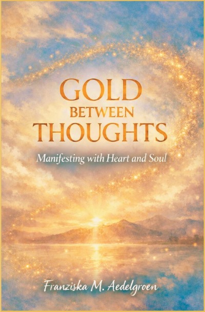 'Cover von Gold Between Thoughts – Manifesting with Heart and Soul'-Cover