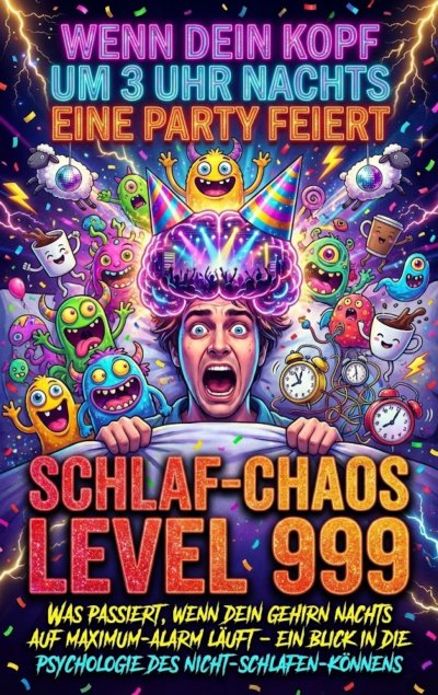 'Cover von Wenn Dein Kopf Um 3 Uhr Nachts Eine Party Feiert: Schlaf-Chaos Level 999'-Cover