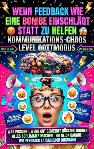'Cover von Wenn Feedback Wie Eine Bombe Einschlägt Statt Zu Helfen: Kommunikations-Chaos Level Gottmodus'-Cover