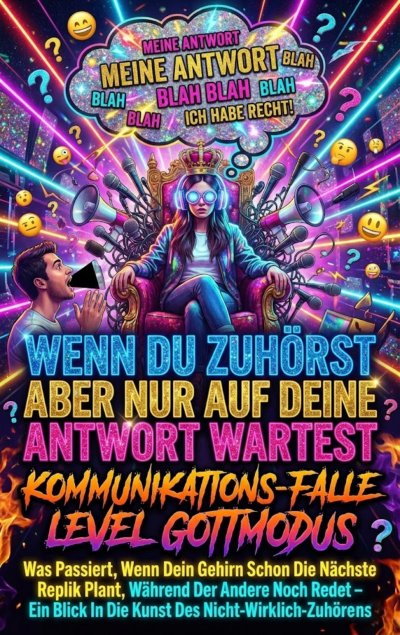 'Cover von Wenn Du Zuhörst Aber Nur Auf Deine Antwort Wartest: Kommunikations-Falle Level Gottmodus'-Cover
