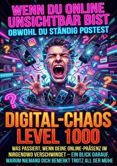 'Cover von Wenn Du Online Unsichtbar Bist Obwohl Du Ständig Postest: Digital-Chaos Level 1000'-Cover