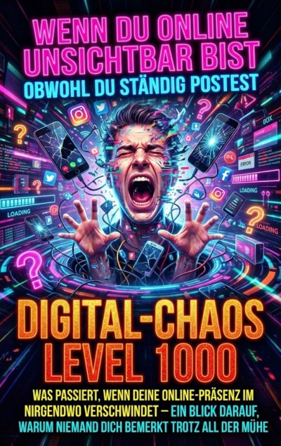 'Cover von Wenn Du Online Unsichtbar Bist Obwohl Du Ständig Postest: Digital-Chaos Level 1000'-Cover