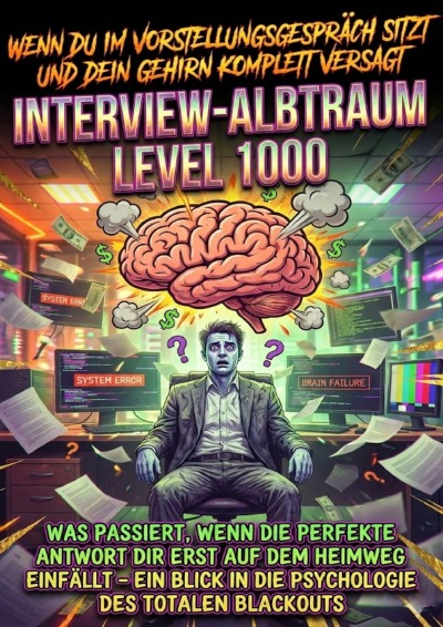 'Cover von Wenn Du Im Vorstellungsgespräch Sitzt Und Dein Gehirn Komplett Versagt: Interview-Albtraum Level 1000'-Cover