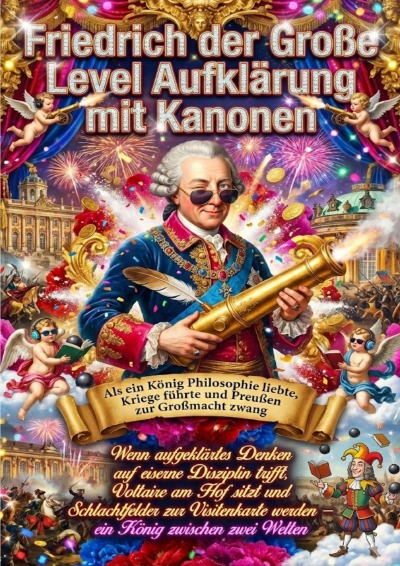 'Cover von Friedrich der Große Level Aufklärung mit Kanonen: Als ein König Philosophie liebte, Kriege führte und Preußen zur Großmacht zwang'-Cover