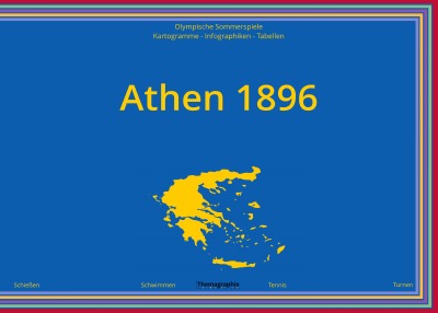 'Cover von Athen 1896 Olympische Sommerspiele Kartogramme – Infographiken – Tabellen'-Cover