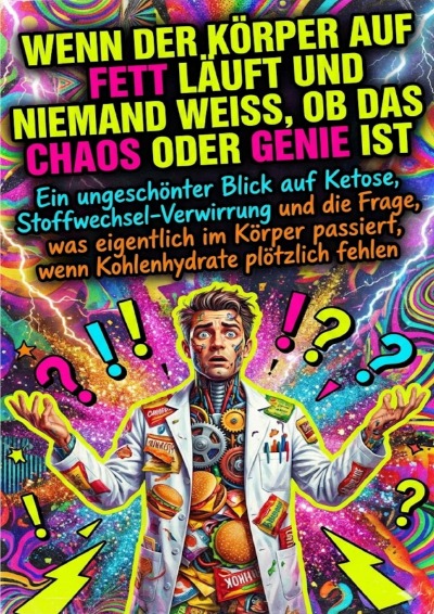 'Cover von Wenn der Körper auf Fett läuft und niemand weiß, ob das Chaos oder Genie ist'-Cover