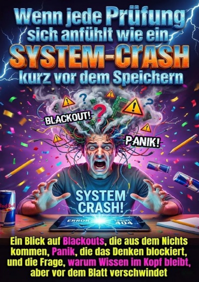 'Cover von Wenn jede Prüfung sich anfühlt wie ein System-Crash kurz vor dem Speichern'-Cover