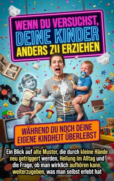 'Cover von Wenn du versuchst, deine Kinder anders zu erziehen, während du noch deine eigene Kindheit überlebst'-Cover