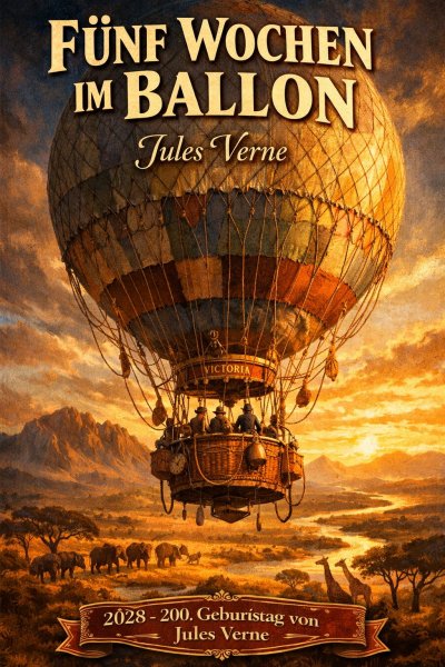 'Cover von Fünf Wochen im Ballon'-Cover