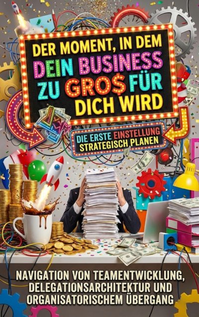 'Cover von Der Moment, in dem dein Business zu groß für dich wird: Die erste Einstellung strategisch planen'-Cover