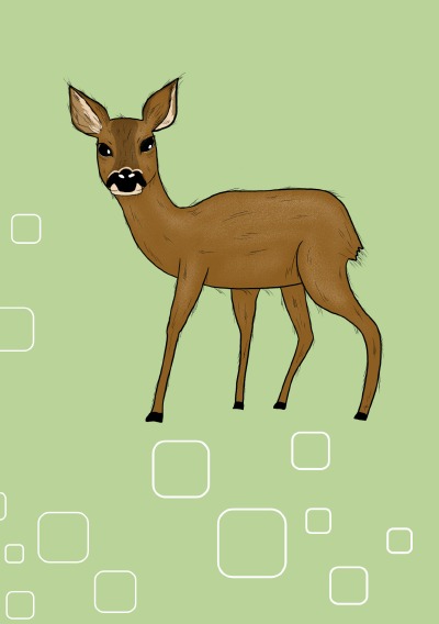 'Cover von Notizheft Reh'-Cover