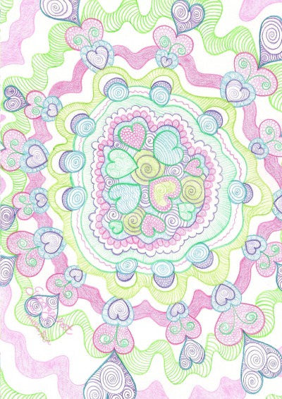 'Cover von Tagebuch, Notizbuch DIN A5 mit dem Mandala: Geborgenheit'-Cover