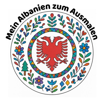 'Cover von Mein Albanien zum Ausmalen'-Cover