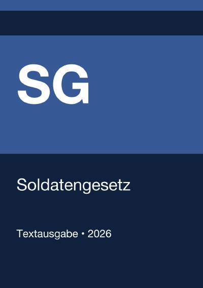 'Cover von SG – Soldatengesetz (Deutschland) 2026'-Cover