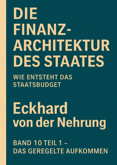 'Cover von Die Finanzarchitektur des Staates'-Cover
