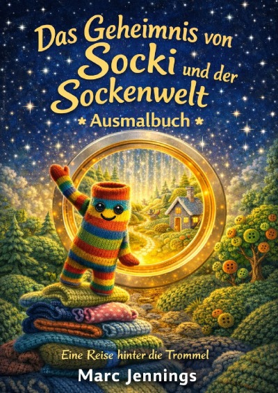 'Cover von Das Geheimnis von Socki und der Sockenwelt – Ausmalbuch'-Cover