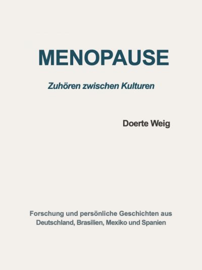 'Cover von Menopause: Zuhören zwischen Kulturen'-Cover