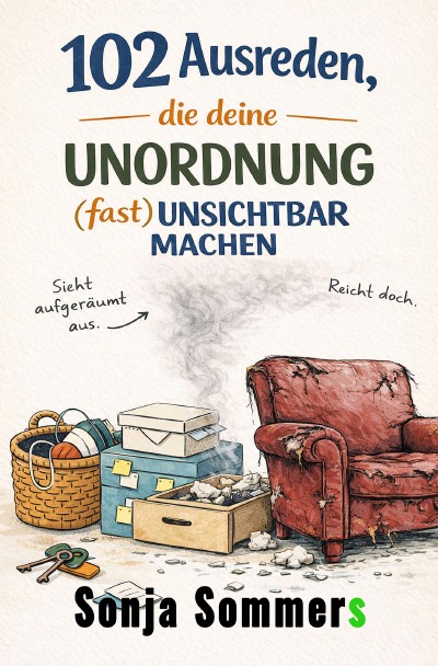 'Cover von 102 Ausreden, die deine Unordnung (fast) unsichtbar machen'-Cover