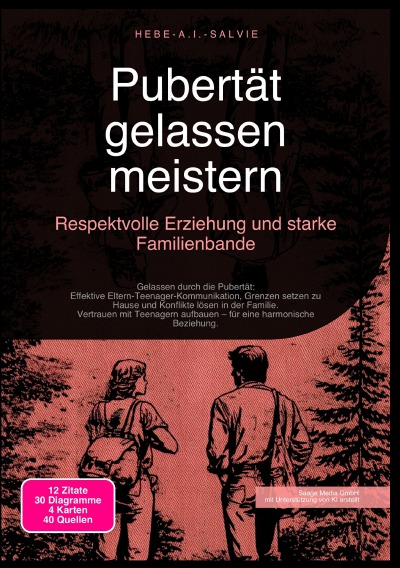 'Cover von Pubertät gelassen meistern: Respektvolle Erziehung und starke Familienbande'-Cover