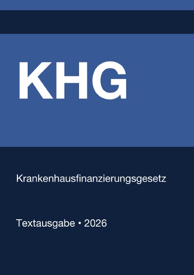 'Cover von KHG – Krankenhausfinanzierungsgesetz (Deutschland) 2026'-Cover