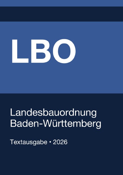 'Cover von LBO – Landesbauordnung für Baden-Württemberg 2026'-Cover