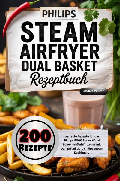 'Cover von Philips Steam Airfryer Dual Basket Rezeptbuch'-Cover