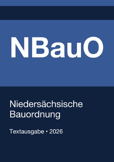 'Cover von NBauO – Niedersächsische Bauordnung 2026'-Cover