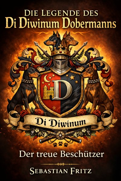'Cover von Die Legnde des Di Diwinum Dobermanns'-Cover
