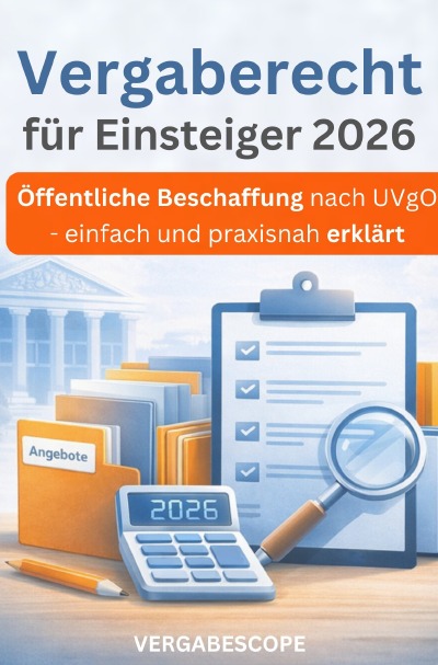 'Cover von Vergaberecht für Einsteiger 2026'-Cover
