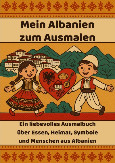 'Cover von Mein Albanien zum Ausmalen'-Cover