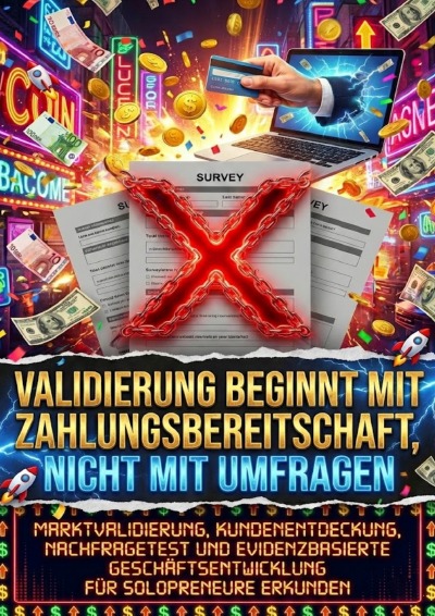 'Cover von Validierung beginnt mit Zahlungsbereitschaft, nicht mit Umfragen'-Cover