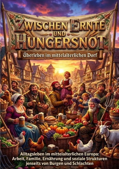 'Cover von Zwischen Ernte und Hungersnot: Überleben im mittelalterlichen Dorf'-Cover