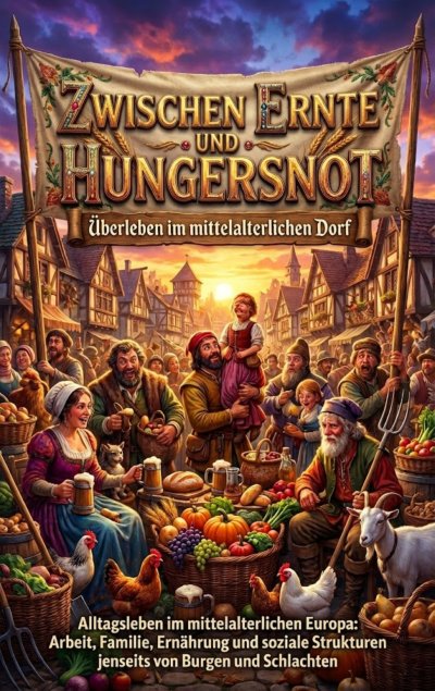 'Cover von Zwischen Ernte und Hungersnot: Überleben im mittelalterlichen Dorf'-Cover