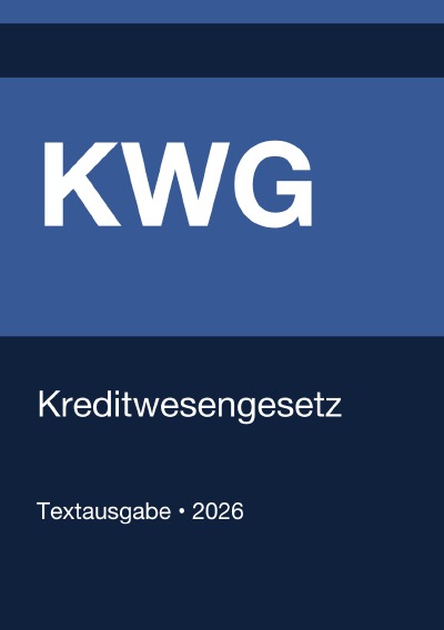 'Cover von KWG – Kreditwesengesetz (Deutschland) 2026'-Cover