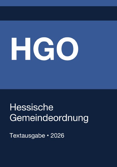'Cover von HGO – Hessische Gemeindeordnung 2026'-Cover