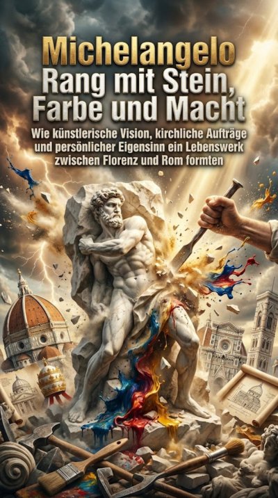 'Cover von Michelangelo Rang mit Stein, Farbe und Macht'-Cover