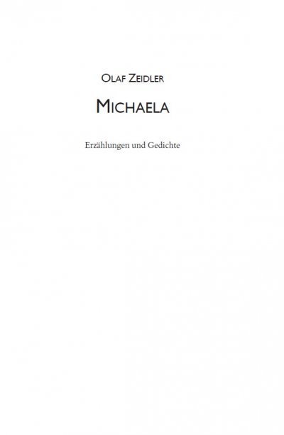 'Cover von Michaela. Erzählungen & Gedichte'-Cover