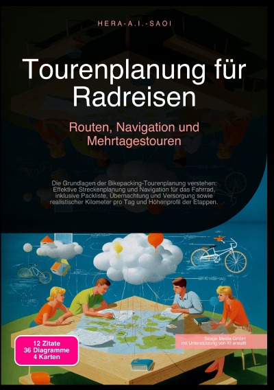 'Cover von Tourenplanung für Radreisen: Routen, Navigation und Mehrtagestouren'-Cover