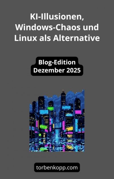'Cover von KI-Illusionen, Windows-Chaos und Linux als Alternative'-Cover