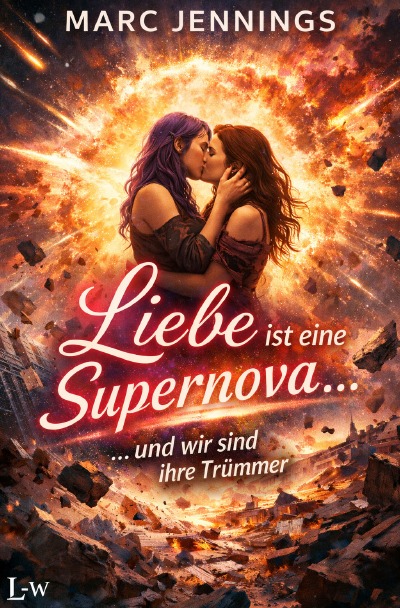 'Cover von Liebe ist eine Supernova………. und wir sind Ihre Trümmer'-Cover