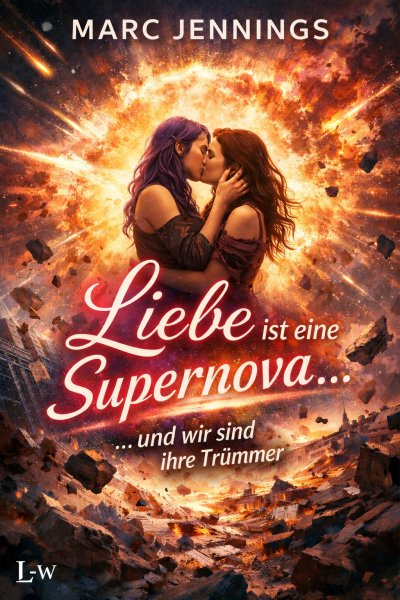 'Cover von Liebe ist eine Supernova………. und wir sind Ihre Trümmer'-Cover